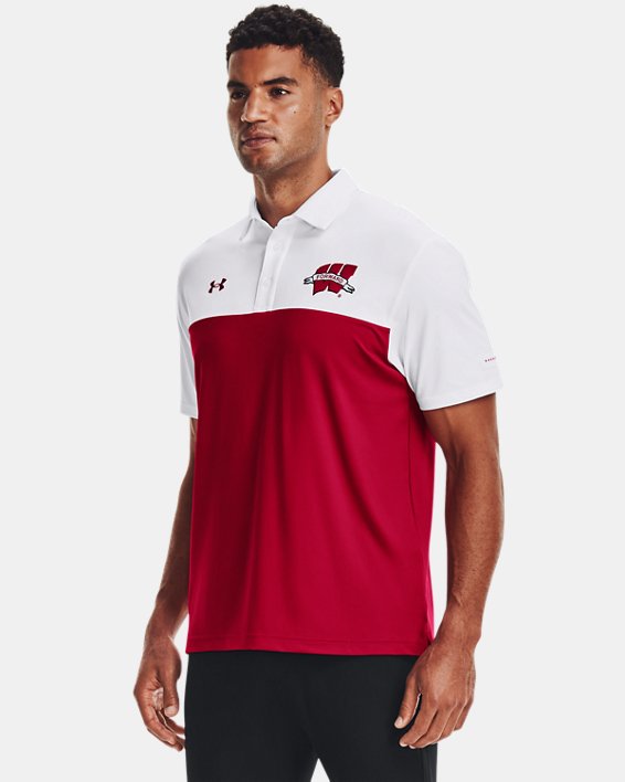 Men's UA Playoff Collegiate Polo, Red, pdpMainDesktop image number 0